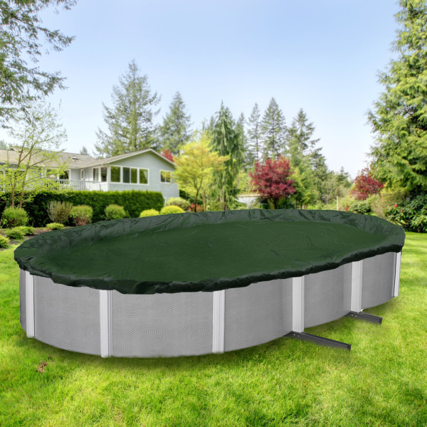 22' x 44' Winter Cover for 18' x 40' Oval Pool 12 Yr. Green